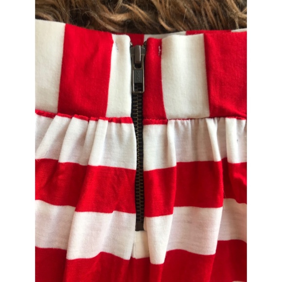 Mimi Chica | Red & White Candy Cane Skirt - Picture 4 of 5